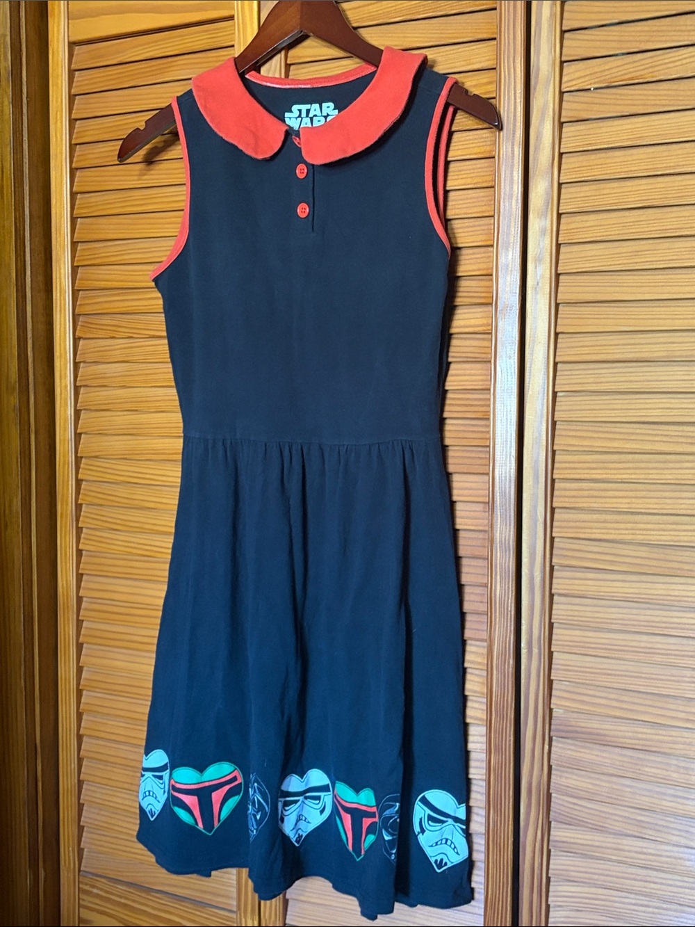 Star Wars Her Universe Dark Side Peter Pan Collar Dress Women Size S